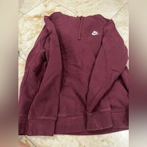 Maroon color Nike sweater- TALL " XL" - ok condition just steam